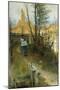 Autumn (Karin I Grez (Hostmotiv))-Carl Larsson-Mounted Giclee Print