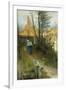 Autumn (Karin I Grez (Hostmotiv))-Carl Larsson-Framed Giclee Print