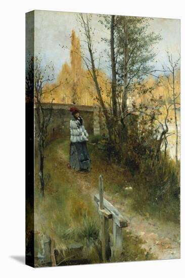 Autumn (Karin I Grez (Hostmotiv))-Carl Larsson-Stretched Canvas