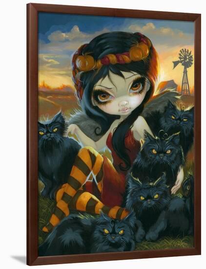 Autumn Kitties-Jasmine Becket-Griffith-Framed Art Print