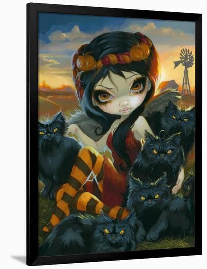 Autumn Kitties-Jasmine Becket-Griffith-Framed Art Print