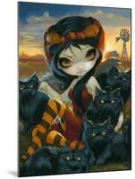 Autumn Kitties-Jasmine Becket-Griffith-Mounted Art Print