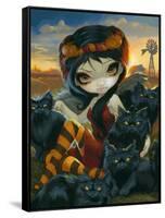 Autumn Kitties-Jasmine Becket-Griffith-Framed Stretched Canvas