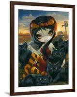 Autumn Kitties-Jasmine Becket-Griffith-Framed Art Print