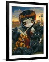 Autumn Kitties-Jasmine Becket-Griffith-Framed Art Print