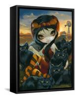 Autumn Kitties-Jasmine Becket-Griffith-Framed Stretched Canvas