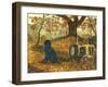 Autumn Labrador-Tina Nichols-Framed Giclee Print