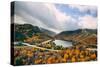 Autumn Lake Scene, White Mountains, New Hampshire-Vincent James-Stretched Canvas