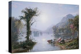 Autumn Lake-Jasper Francis Cropsey-Stretched Canvas