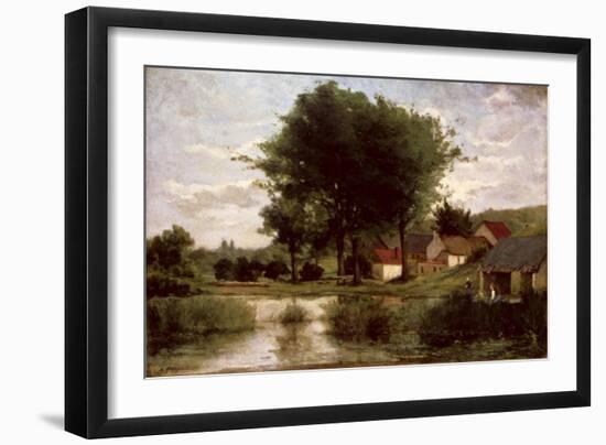 Autumn Landscape, 1877-Paul Gauguin-Framed Premium Giclee Print