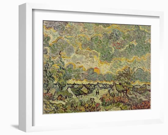 Autumn Landscape, 1890-Vincent van Gogh-Framed Giclee Print