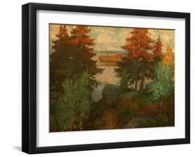 Autumn Landscape, 1920-Konstantin Ivanovich Gorbatov-Framed Giclee Print