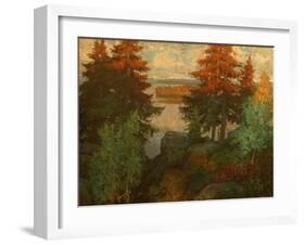 Autumn Landscape, 1920-Konstantin Ivanovich Gorbatov-Framed Giclee Print