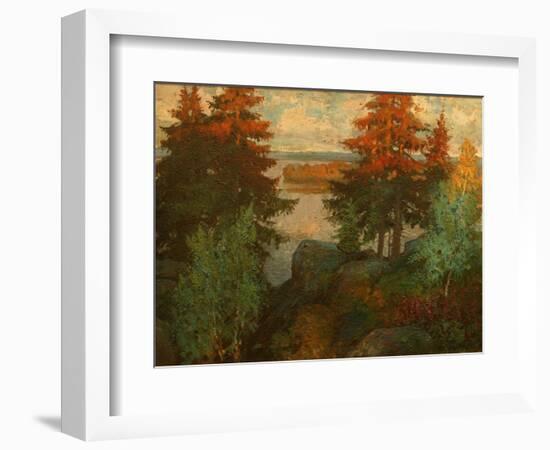 Autumn Landscape, 1920-Konstantin Ivanovich Gorbatov-Framed Giclee Print