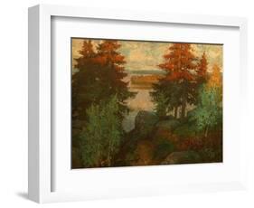 Autumn Landscape, 1920-Konstantin Ivanovich Gorbatov-Framed Giclee Print