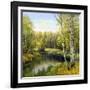 Autumn Landscape, Canvas, Oil-balaikin2009-Framed Art Print