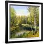 Autumn Landscape, Canvas, Oil-balaikin2009-Framed Art Print