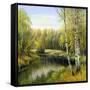 Autumn Landscape, Canvas, Oil-balaikin2009-Framed Stretched Canvas