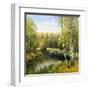 Autumn Landscape, Canvas, Oil-balaikin2009-Framed Art Print