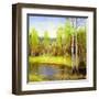 Autumn Landscape, Canvas, Oil-balaikin2009-Framed Art Print