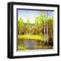 Autumn Landscape, Canvas, Oil-balaikin2009-Framed Art Print