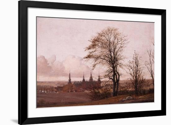 Autumn Landscape. Frederiksborg Castle in the Middle Distance, 1837-1838-Christen Schiellerup Købke-Framed Giclee Print