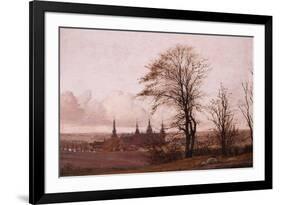 Autumn Landscape. Frederiksborg Castle in the Middle Distance, 1837-1838-Christen Schiellerup Købke-Framed Giclee Print