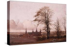 Autumn Landscape. Frederiksborg Castle in the Middle Distance, 1837-1838-Christen Schiellerup Købke-Stretched Canvas