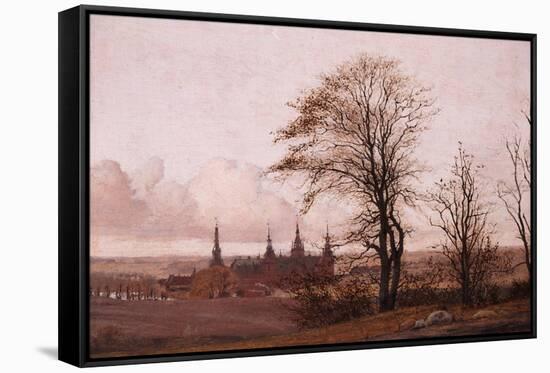 Autumn Landscape. Frederiksborg Castle in the Middle Distance, 1837-1838-Christen Schiellerup Købke-Framed Stretched Canvas