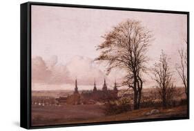 Autumn Landscape. Frederiksborg Castle in the Middle Distance, 1837-1838-Christen Schiellerup Købke-Framed Stretched Canvas