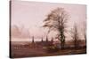 Autumn Landscape. Frederiksborg Castle in the Middle Distance, 1837-1838-Christen Schiellerup Købke-Stretched Canvas