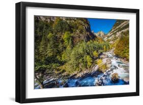 Autumn Landscape in Ordesa and Monte Perdido National Park, Huesca, Aragon, Spain-Stefano Politi Markovina-Framed Photographic Print