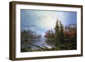 Autumn Landscape, Mid-Late 19th Century-Regis Francois Gignoux-Framed Giclee Print