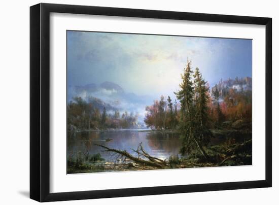 Autumn Landscape, Mid-Late 19th Century-Regis Francois Gignoux-Framed Giclee Print