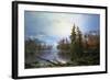 Autumn Landscape, Mid-Late 19th Century-Regis Francois Gignoux-Framed Giclee Print