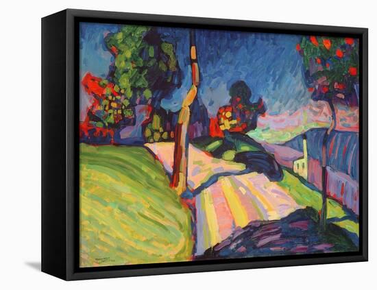 Autumn Landscape, Murnau, 1908-Wassily Kandinsky-Framed Stretched Canvas