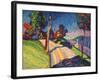 Autumn Landscape, Murnau, 1908-Wassily Kandinsky-Framed Giclee Print