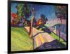 Autumn Landscape, Murnau, 1908-Wassily Kandinsky-Framed Giclee Print