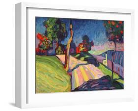 Autumn Landscape, Murnau, 1908-Wassily Kandinsky-Framed Giclee Print