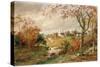 Autumn Landscape, Saugerties, 1886-Jasper Francis Cropsey-Stretched Canvas