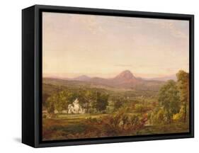 Autumn Landscape, Sugar Loaf Mountain, Orange County, New York, c.1870-75-Jasper Francis Cropsey-Framed Stretched Canvas