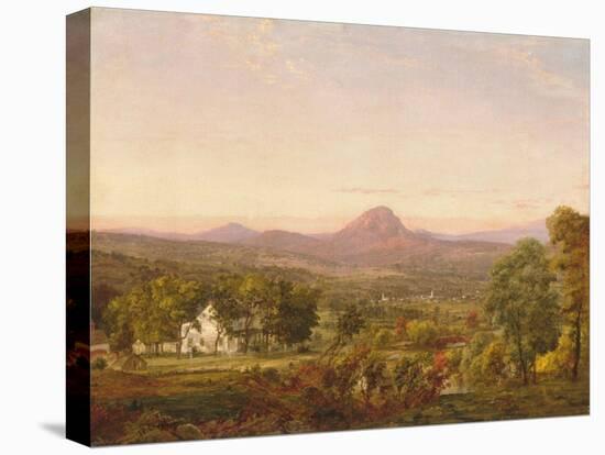 Autumn Landscape, Sugar Loaf Mountain, Orange County, New York, c.1870-75-Jasper Francis Cropsey-Stretched Canvas