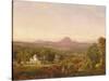 Autumn Landscape, Sugar Loaf Mountain, Orange County, New York, c.1870-75-Jasper Francis Cropsey-Stretched Canvas