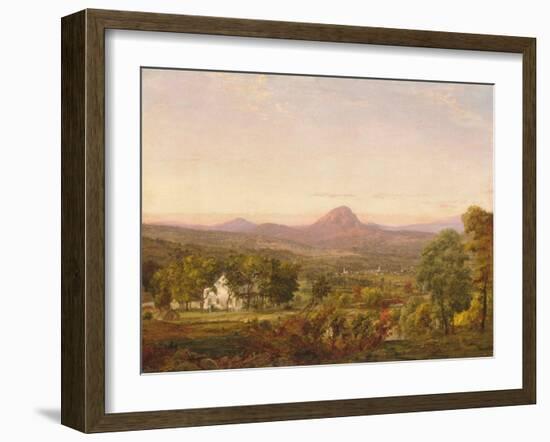 Autumn Landscape, Sugar Loaf Mountain, Orange County, New York, c.1870-75-Jasper Francis Cropsey-Framed Giclee Print