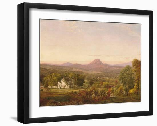 Autumn Landscape, Sugar Loaf Mountain, Orange County, New York, c.1870-75-Jasper Francis Cropsey-Framed Giclee Print