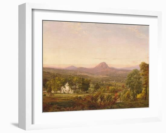 Autumn Landscape, Sugar Loaf Mountain, Orange County, New York, c.1870-75-Jasper Francis Cropsey-Framed Giclee Print