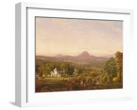 Autumn Landscape, Sugar Loaf Mountain, Orange County, New York, c.1870-75-Jasper Francis Cropsey-Framed Giclee Print