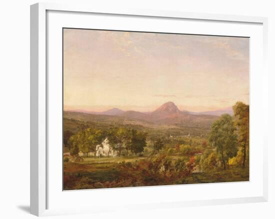 Autumn Landscape, Sugar Loaf Mountain, Orange County, New York, c.1870-75-Jasper Francis Cropsey-Framed Giclee Print