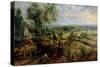 Autumn Landscape with a View of Het Steen in the Early Morning, c.1636-Peter Paul Rubens-Stretched Canvas