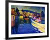 Autumn Landscape with Boats, 1908-Wassily Kandinsky-Framed Giclee Print